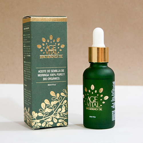 Aceite de moringa AGEVITAL 30 ml con su caja